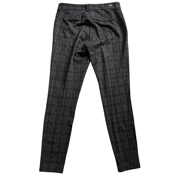Kut From The Kloth Mia Ankle Skinny Pants Womens 10 Gray Plaid Work Career - Picture 2 of 9